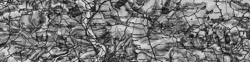 Old map of Newman's Green in 1895