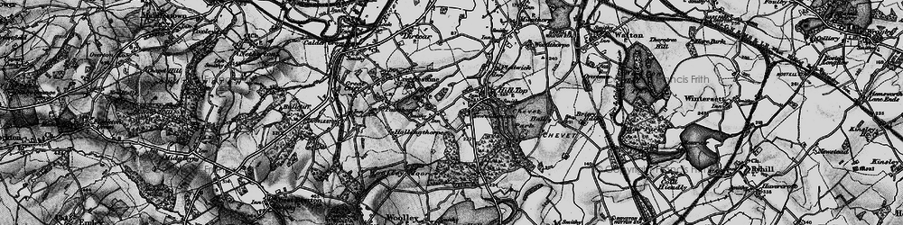 Old map of Newmillerdam in 1896