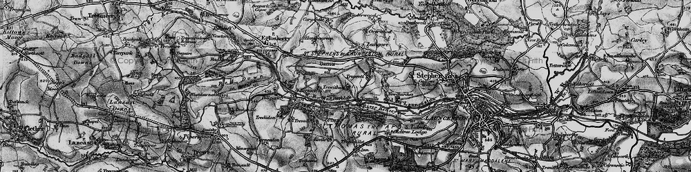 Old map of Newmills in 1895