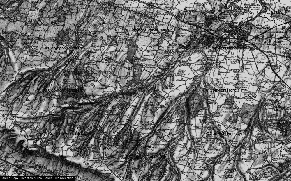 Old Map of Newnham, 1895 in 1895
