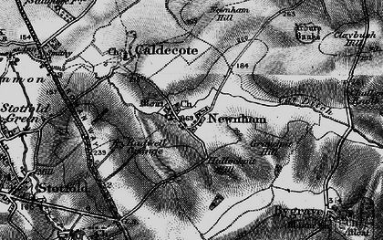 Old map of Newnham in 1896