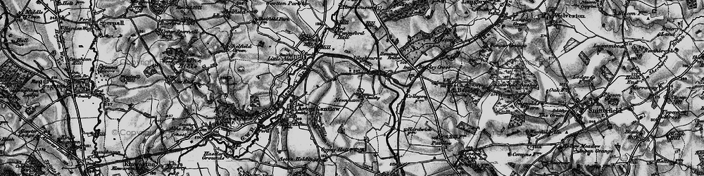 Old map of Newnham in 1898
