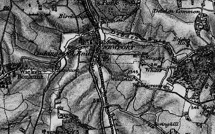 Old map of Newport in 1895