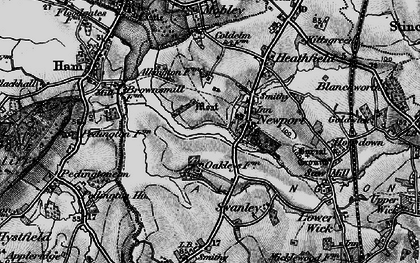 Old map of Newport in 1897