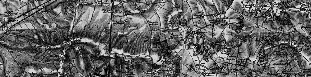 Old map of Whiteley Hill in 1896