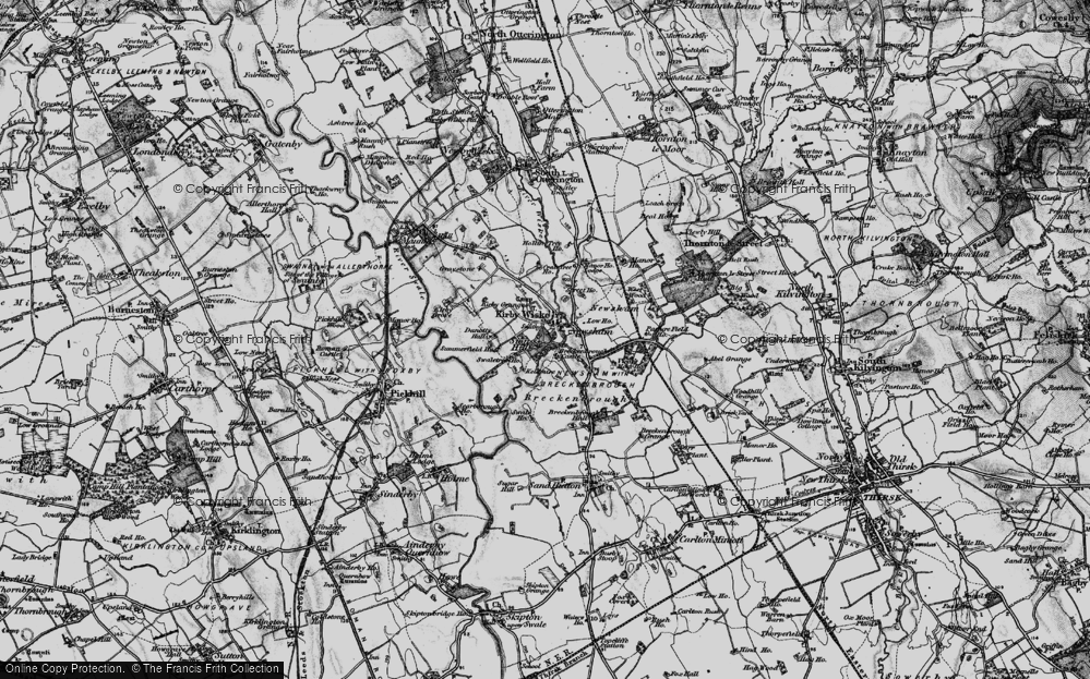 Old Map of Newsham, 1898 in 1898