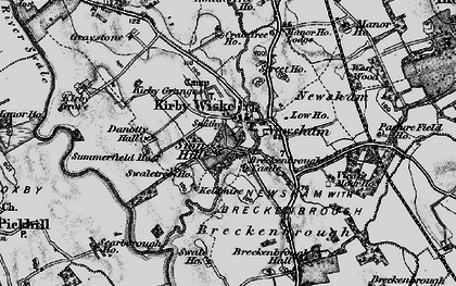 Old map of Newsham in 1898