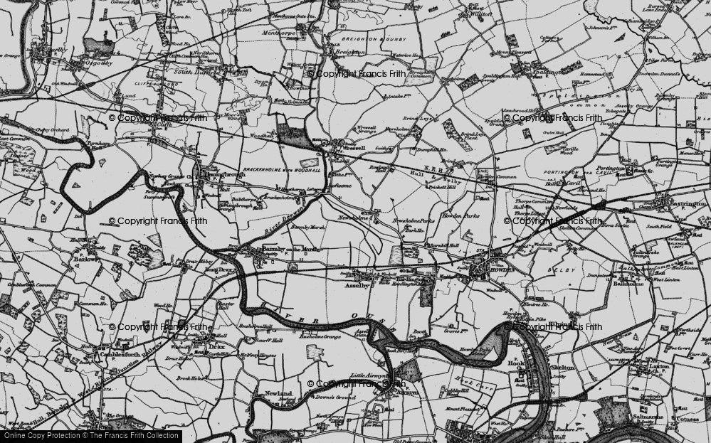 Old Map of Historic Map covering Barmby Marsh in 1895