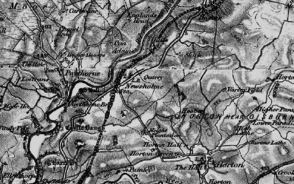 Old map of Adams in 1898