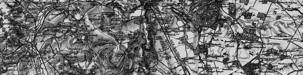 Old map of Annesley Hall in 1899