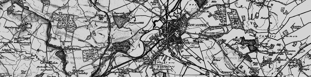 Old map of Newton in 1895