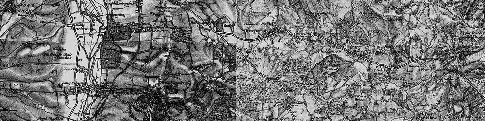 Old map of Newton in 1895