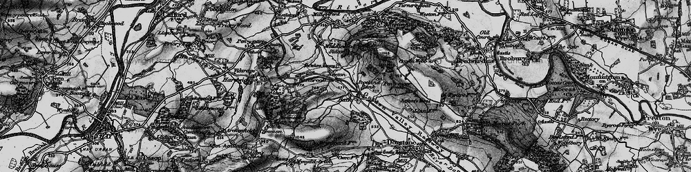 Old map of Newton in 1896