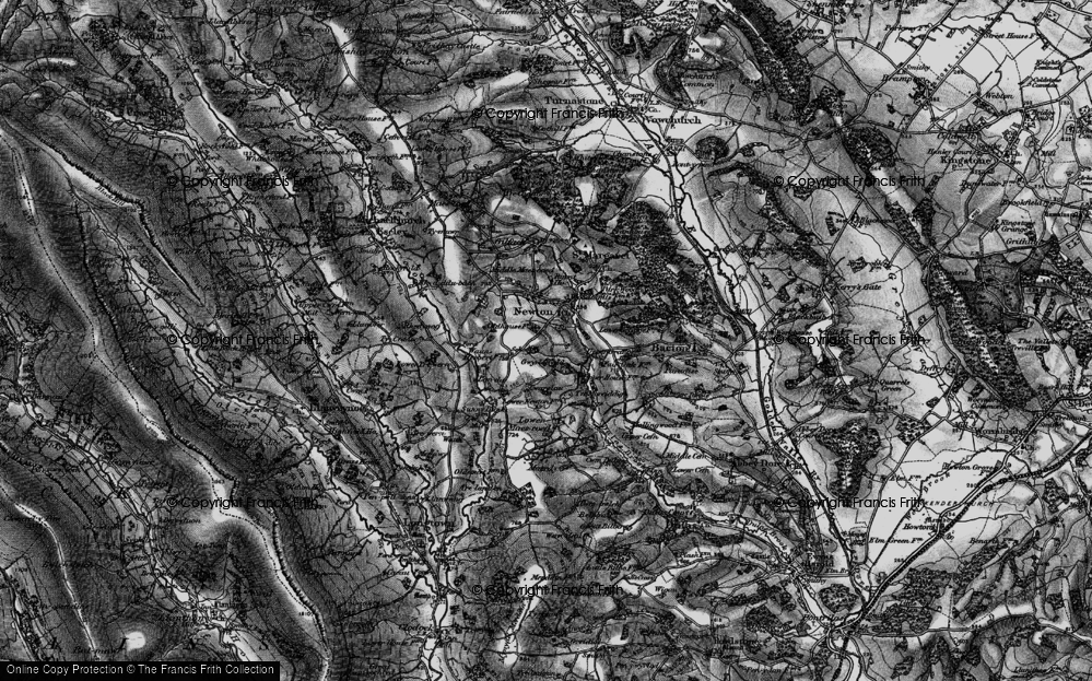 Old Map of Newton, 1896 in 1896