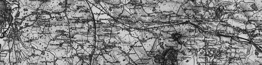 Old map of Newton in 1897