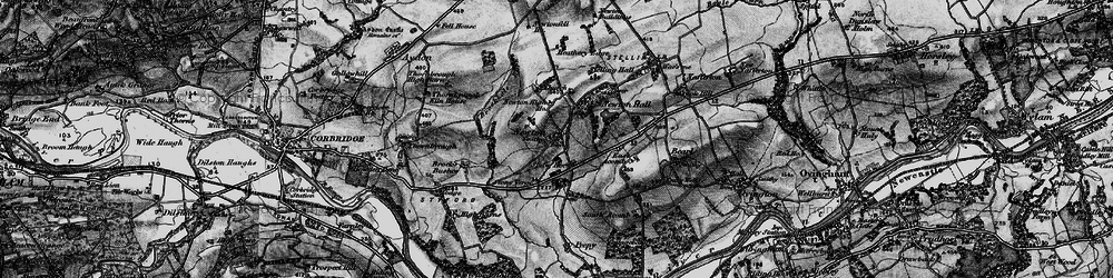 Old map of Brockhole Burn in 1898