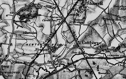 Old map of Newton in 1898