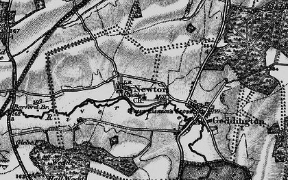 Old map of Newton in 1898