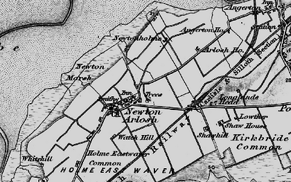 Old map of Newton Arlosh in 1897