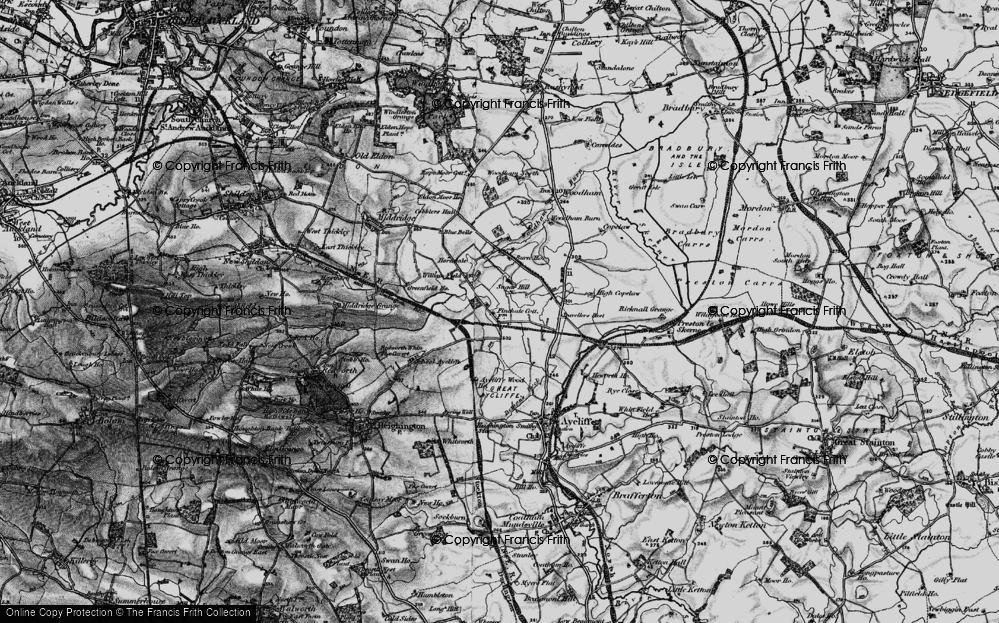 Old Map of Newton Aycliffe, 1897 in 1897