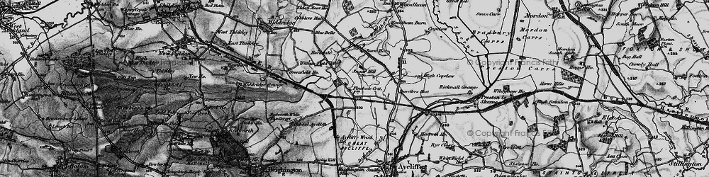 Old map of Newton Aycliffe in 1897