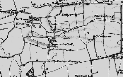 Old map of Newton by Toft in 1898