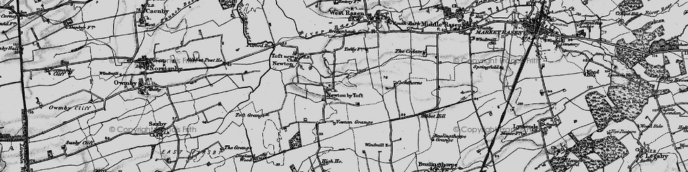 Old map of Newton by Toft in 1898