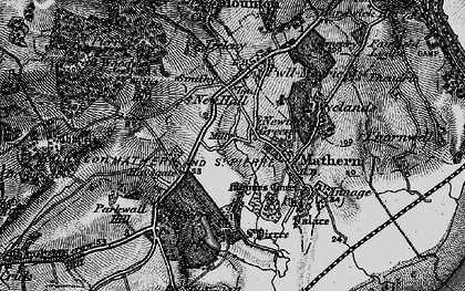 Old map of Newton Green in 1897