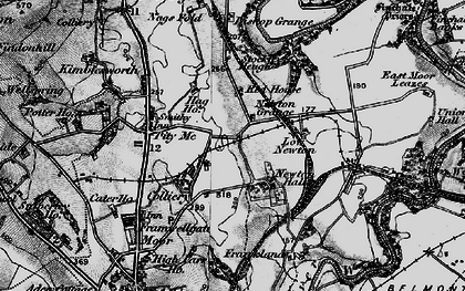 Old map of Woodwell Ho in 1898