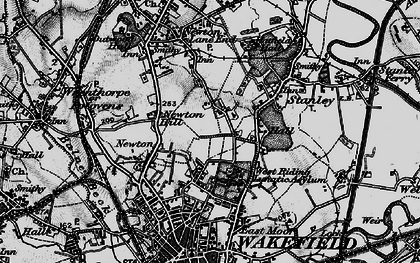 Old map of Newton Hill in 1896