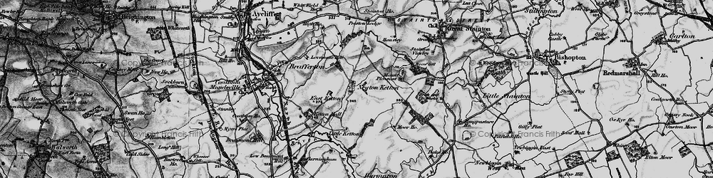 Old map of Newton Ketton in 1898