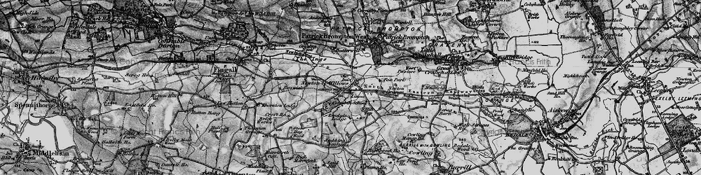 Old map of Aysgarth School in 1897