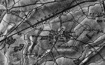 Old map of Newton Longville in 1896