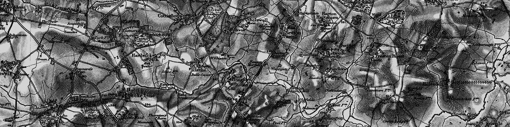 Old map of Newton Morrell in 1896
