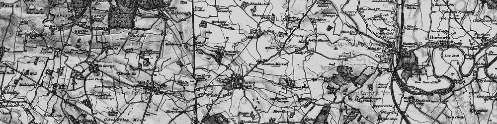 Old map of Newton Morrell in 1897