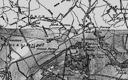 Old map of Newton on the Moor in 1897