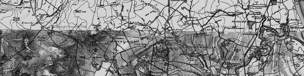 Old map of Newton on the Moor in 1897