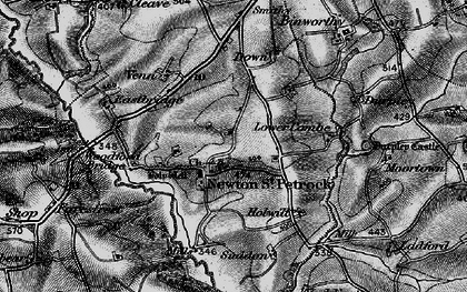 Old map of Newton St Petrock in 1895
