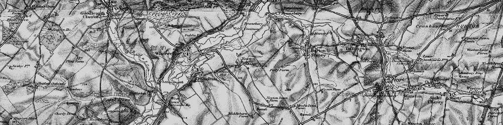 Old map of Bransbury Common in 1895