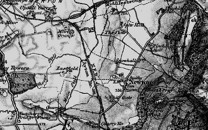 Old map of Newton under Roseberry in 1898