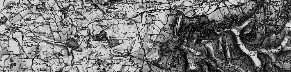 Old map of Newton under Roseberry in 1898