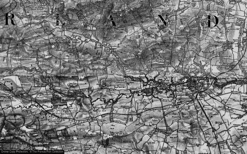 Old Map of Historic Map covering Buckshaw in 1897