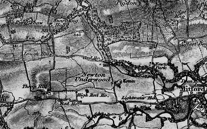 Old map of Newton Underwood in 1897