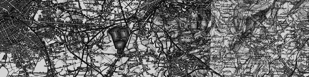 Old map of Newton Wood in 1896