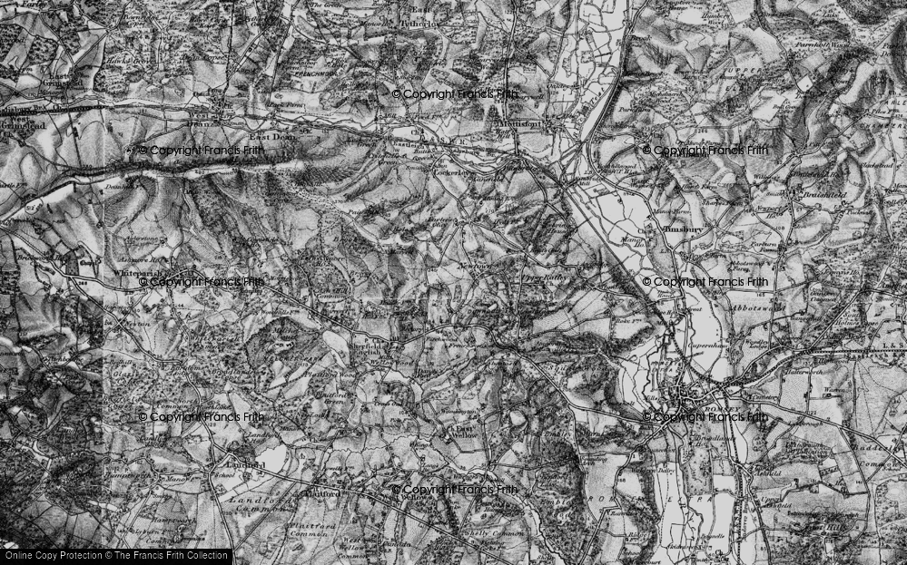 Old Map of Newtown, 1895 in 1895