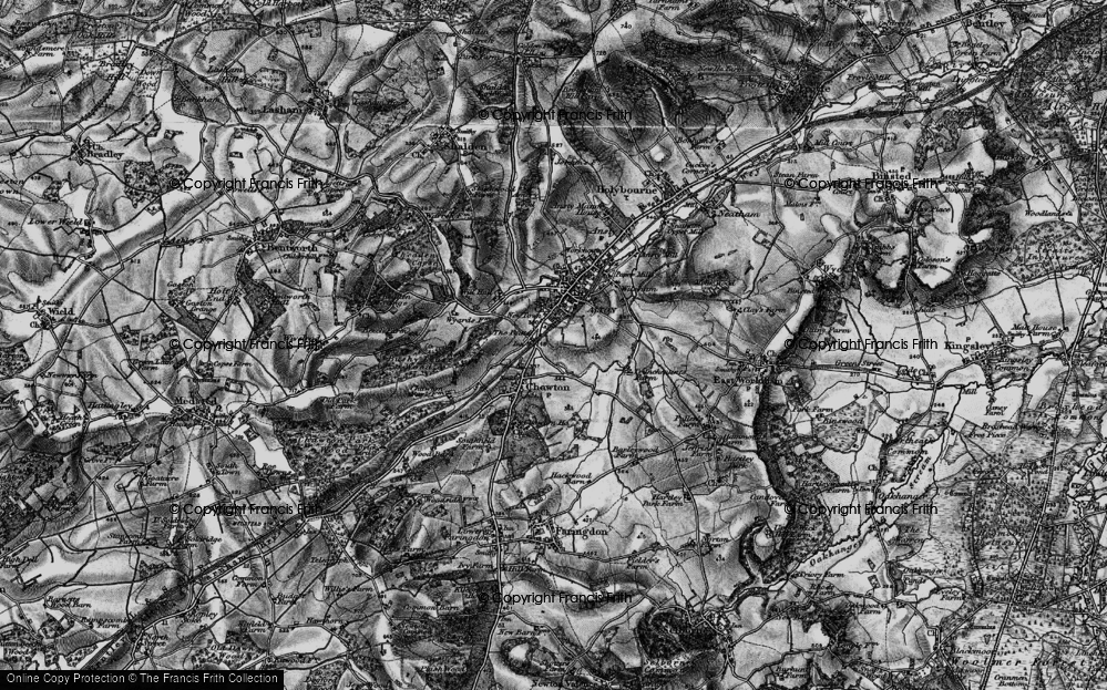 Old Map of Newtown, 1895 in 1895