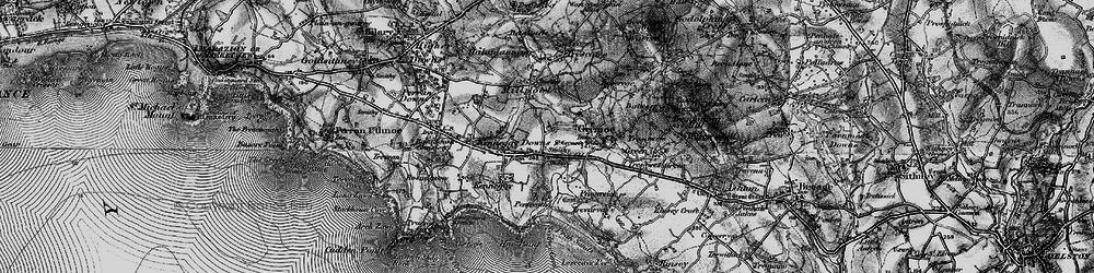 Old map of Newtown in 1895