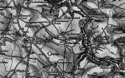 Old map of Langstone in 1895