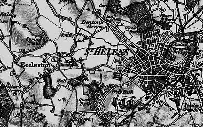 Old map of Newtown in 1896