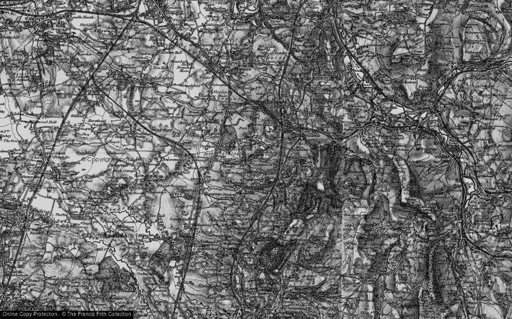 Old Map of Newtown, 1896 in 1896